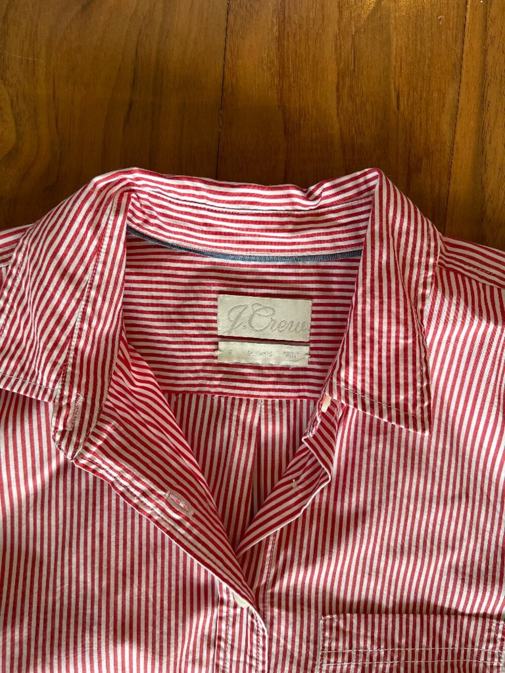 J crew tie-waist shirt-dress in stripe - size 8 - Picture 4 of 7